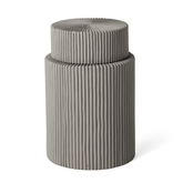 Pote Decorativo em Cimento Cinza 11,5cm - Ela Decora